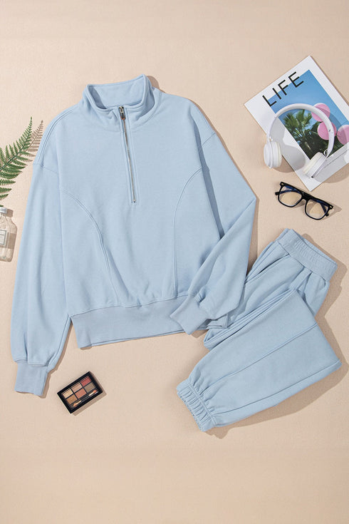 'Mira' Long Sleeve Top and Joggers Set - Celes Fashion